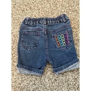 Coogi Baby Denim Shorts Embroidered Colorful Logo (18 Months)